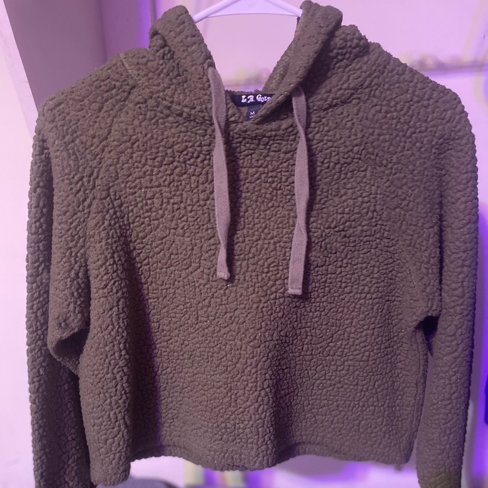 L.A. Gold Crop Hoodie